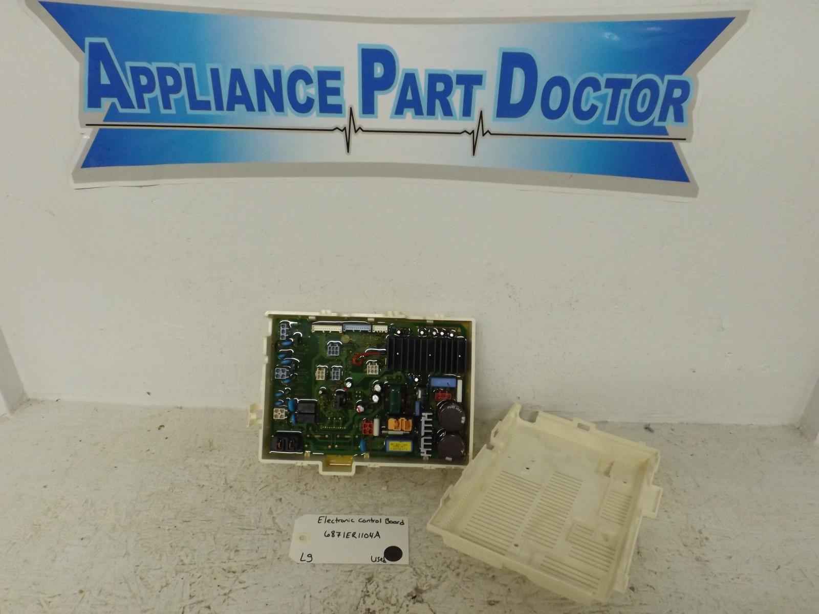 LG Washer 6871ER1104A Electronic Control Board Used LG Washer 6871ER1104A Electronic Control Board Used